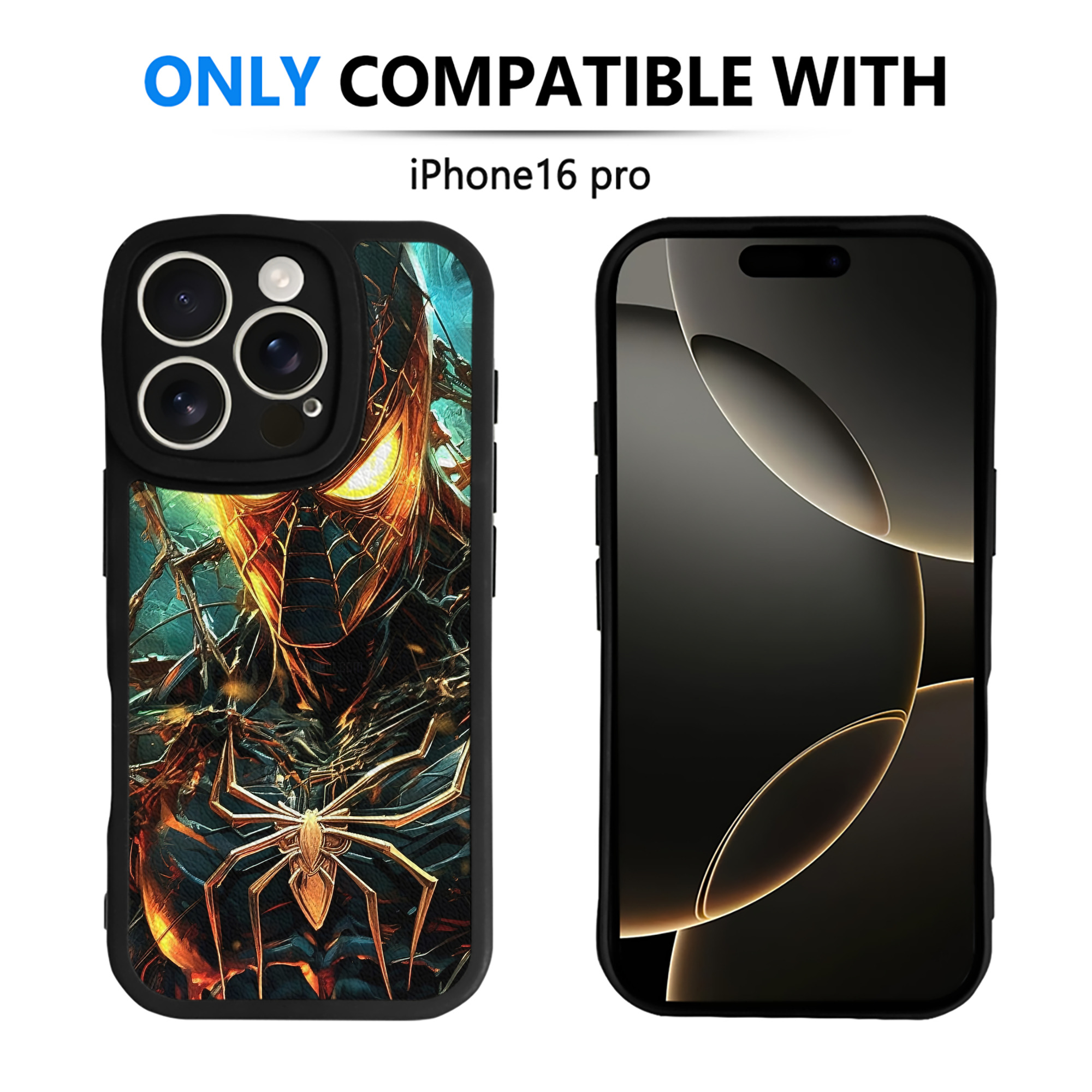 Spider Man スパイダーマン 【iPhone 16シリーズ対応】シリコンスマホケース（レザー調） 材質：シリコン